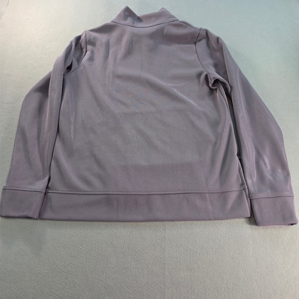 Under Armour ColdGear Winter Layer Women XS Funnel Neck Fleece Sweatshirt Purple - Picture 4 of 6